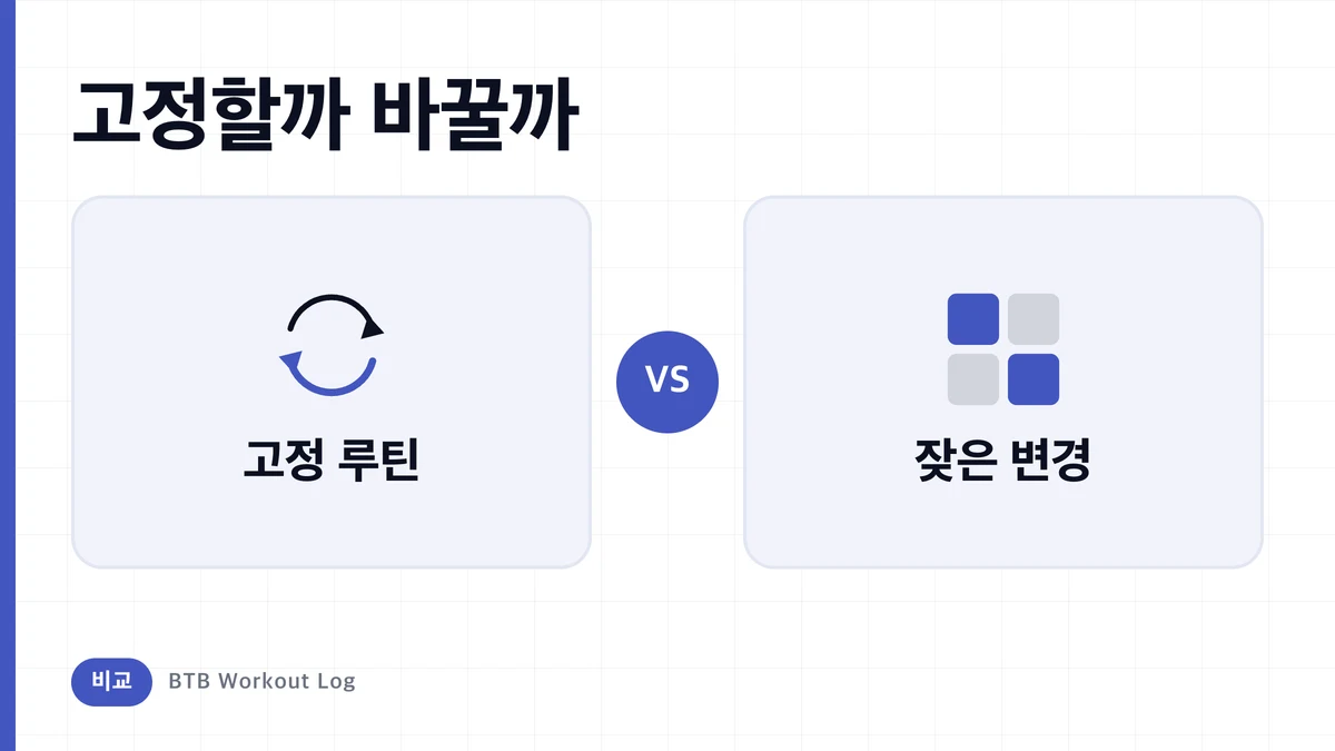 고정 루틴 vs 자주 바꾸는 종목, 근비대에는 뭐가 더 좋을까?