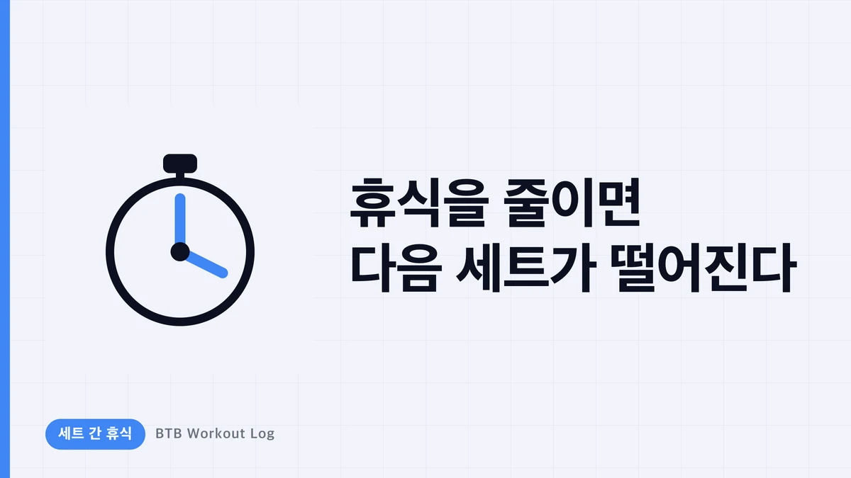 휴식 시간을 줄이면 무엇이 달라질까? 피로부터 근비대까지 완전 분석