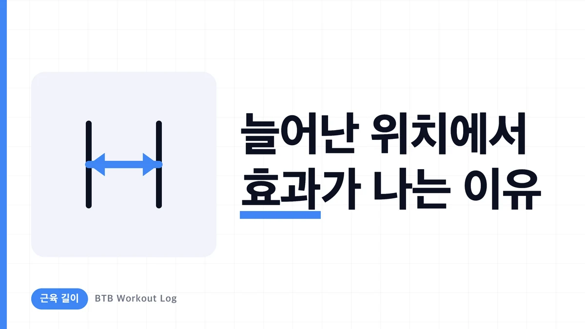 신장된 상태에서 부하를 받으면 근비대가 더 잘 되는 이유