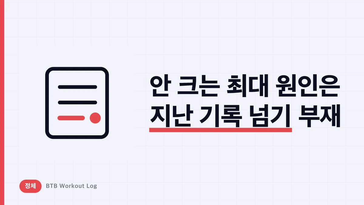 근육이 안 크는 7가지 원인 | 열심히 해도 근비대가 안 되는 사람의 체크리스트