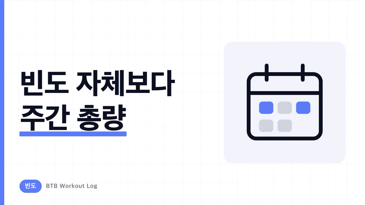 근비대는 주 몇 회가 최적? 부위별 빈도와 회복의 과학