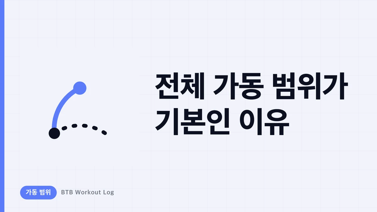 근비대에서 풀레인지가 기본인 이유