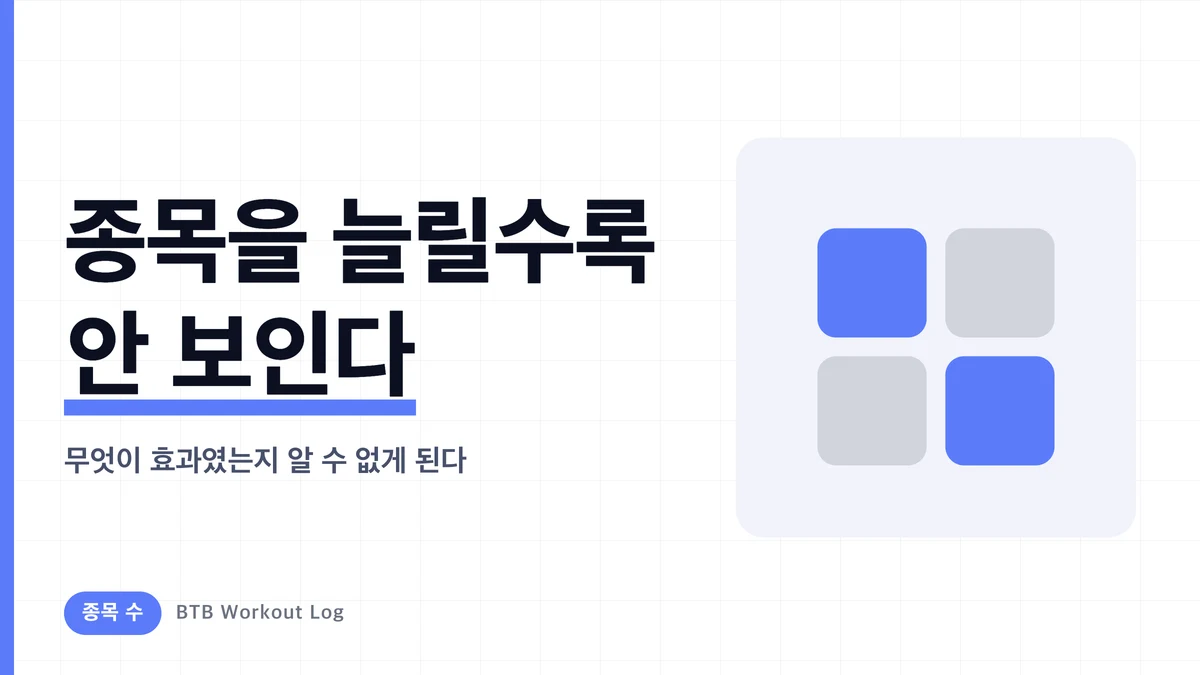 종목을 늘릴수록 근비대 진도가 흐려지는 이유