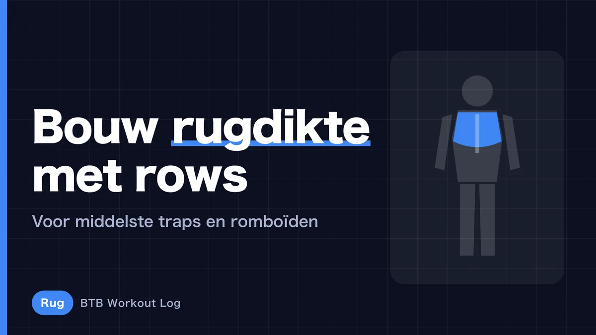 Meer rugdikte opbouwen | 5 roeioefeningen voor trapezius en rhomboidei