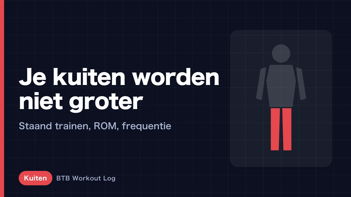 Kuiten groeien niet? 5 principes voor spierhypertrofie van de kuiten
