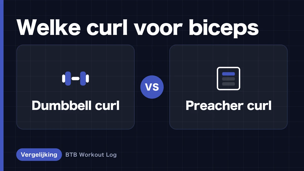 Halter curl vs preacher curl: welke is beter voor biceps spierhypertrofie?