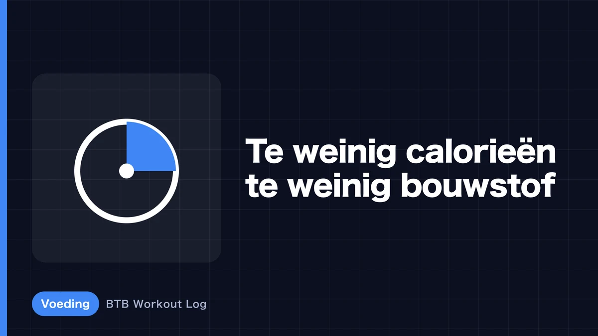 Waarom groeit spier moeilijker bij calorieëntekort?