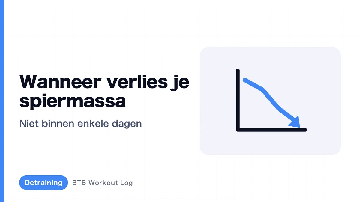Wanneer nemen spieren af als je trainen stopt? De progressie van detraining