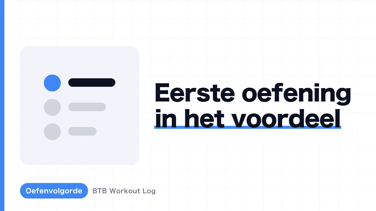 Oefenvolgorde en spierhypertrofie: waarom de eerste oefening wint