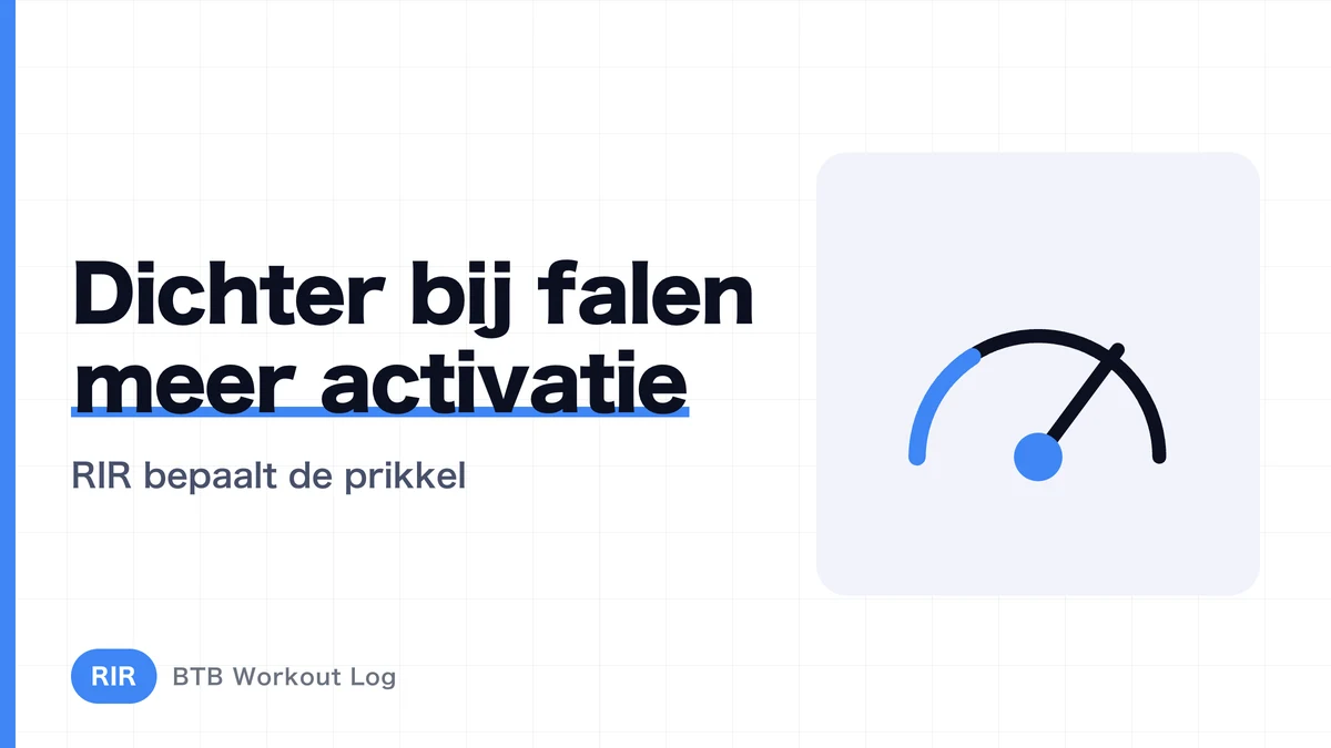 Hoe verandert de stimulus op je spieren als RIR daalt? Begrip de nabijheid van falen