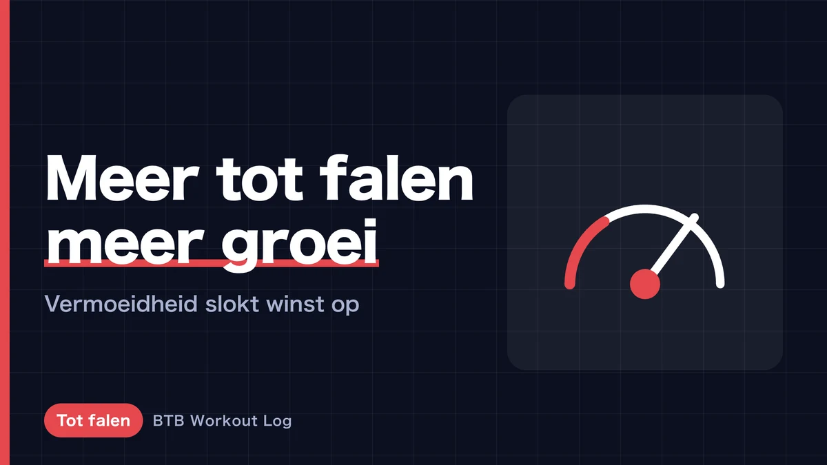 Moet je echt tot het uiterste gaan voor spierhypertrofie?