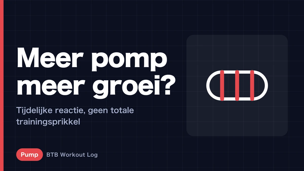 Pump is niet hetzelfde als spierhypertrofie