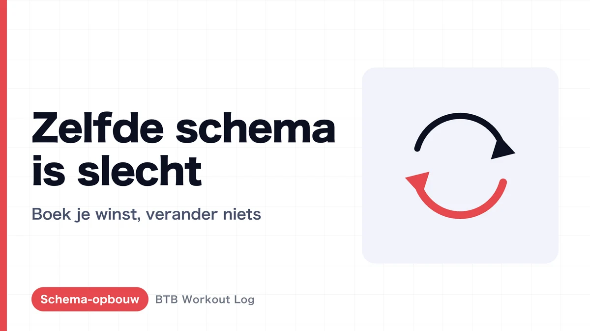Dezelfde wekelijkse routine is niet per se slecht