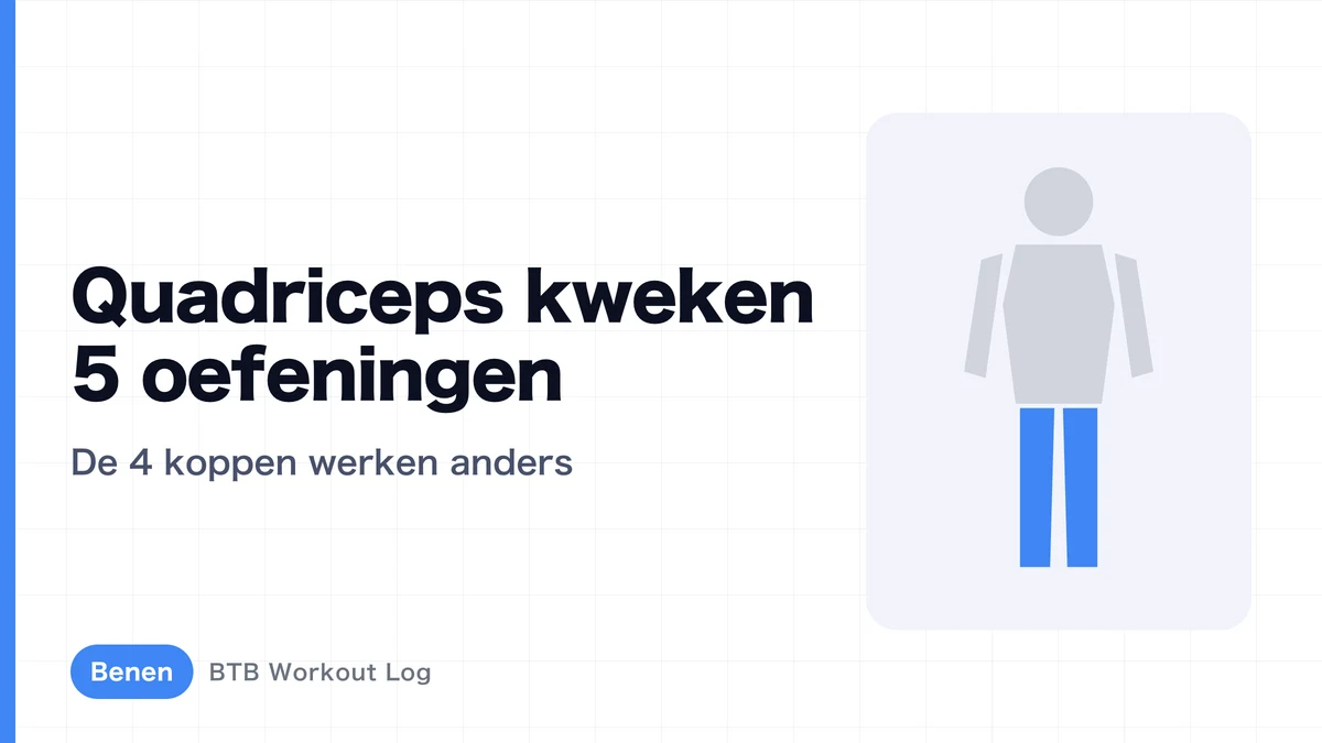 Dikkere quadriceps: 5 oefeningen | Effect op de 4 koppen en slim combineren