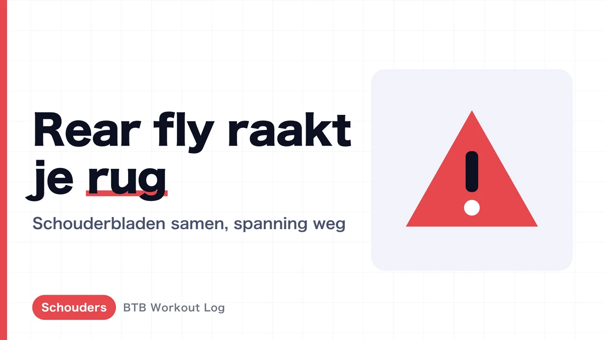 Rear-delt fly raakt vooral je rug? | Zo belast je de achterste schouder