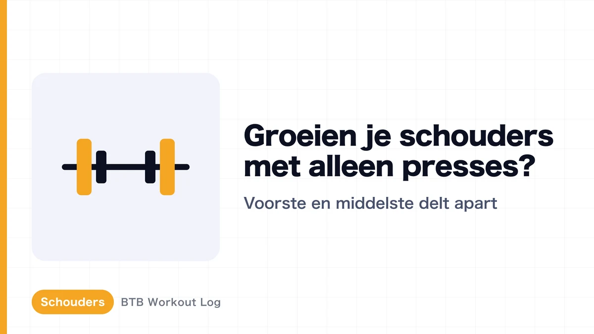 Shoulder press voor grotere schouders? Effect op de voorste en middelste deltaspier
