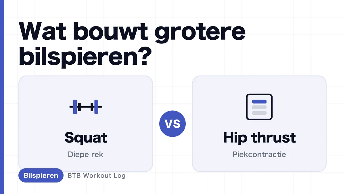 Squat vs hip thrust: welke bouwt grotere bilspieren?