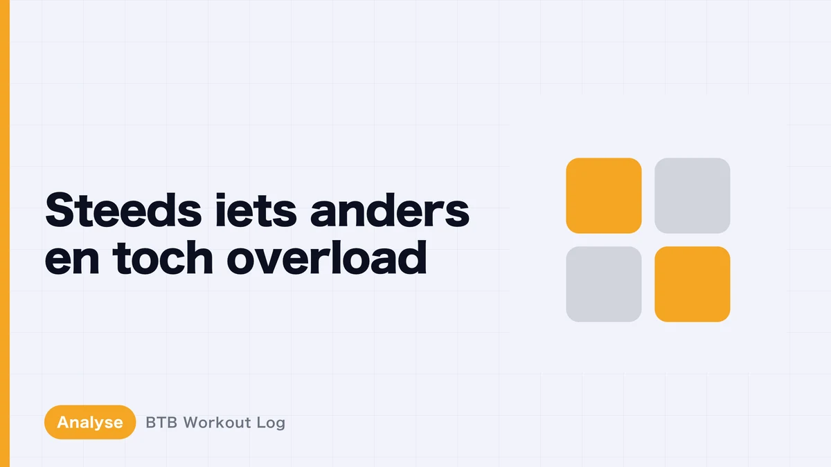 Progressieve overload behalen met steeds andere oefeningen?