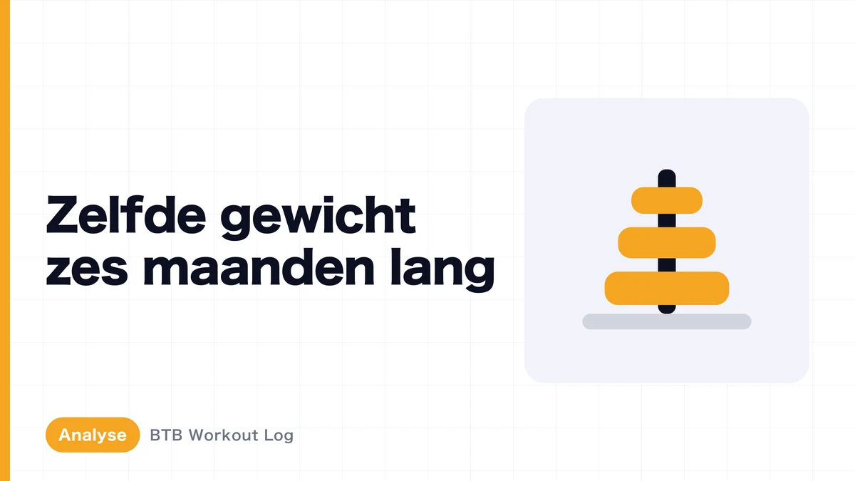 Kun je zes maanden lang hetzelfde gewicht gebruiken en nog steeds spieren opbouwen?