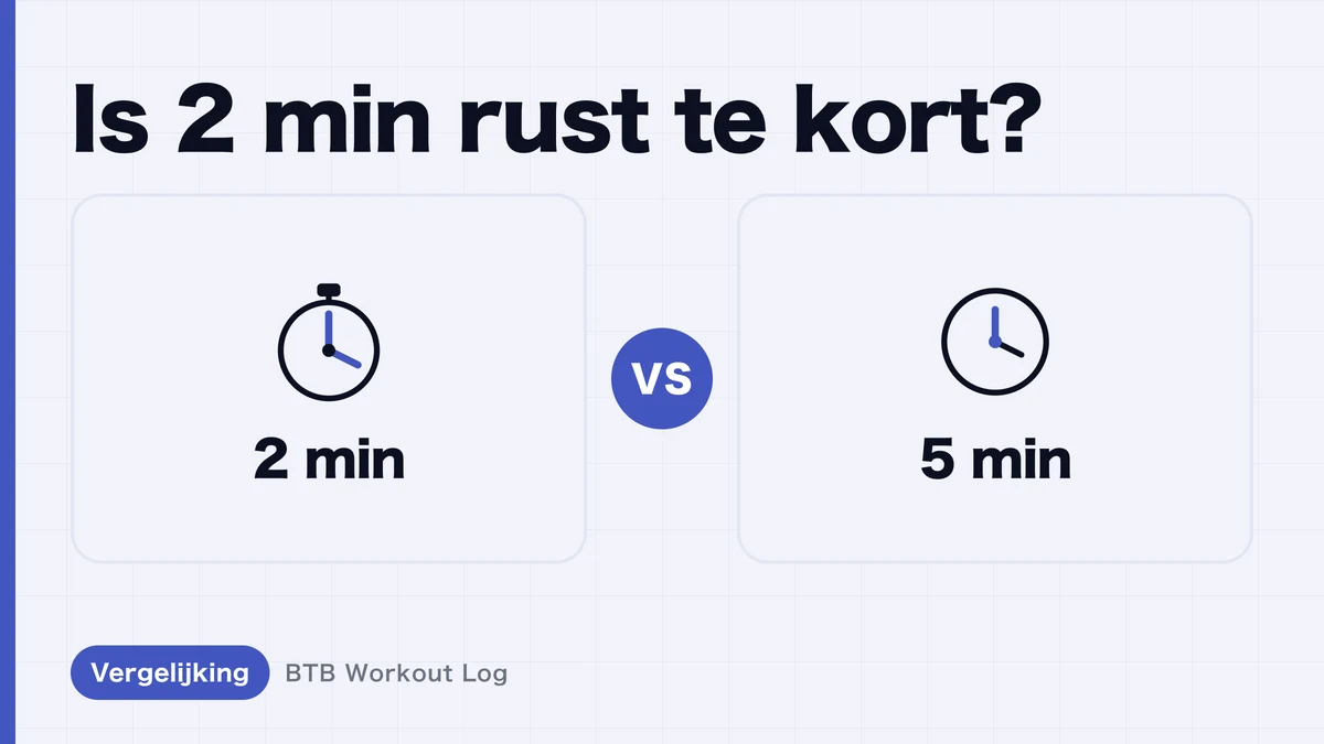 2 minuten versus 5 minuten rust: wat werkt beter voor spierhypertrofie?