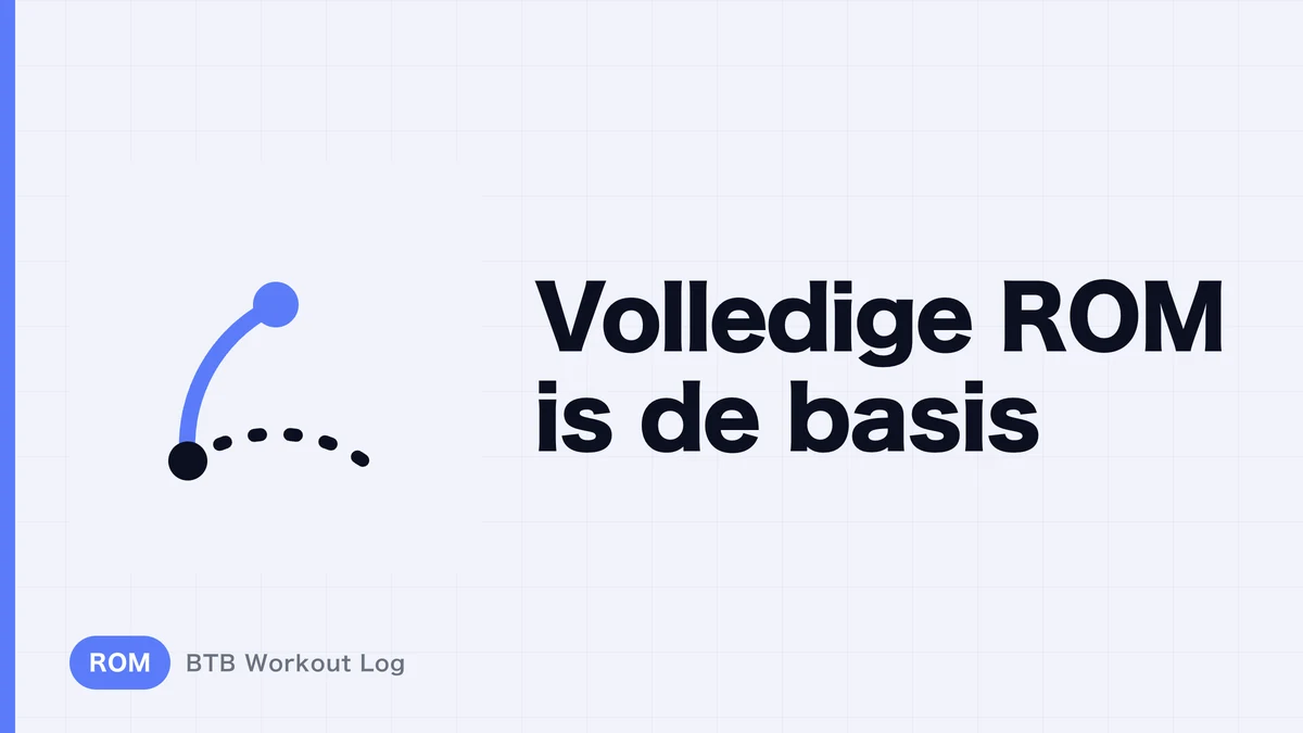 Waarom is volledig bewegingsbereik de standaard voor spierhypertrofie?