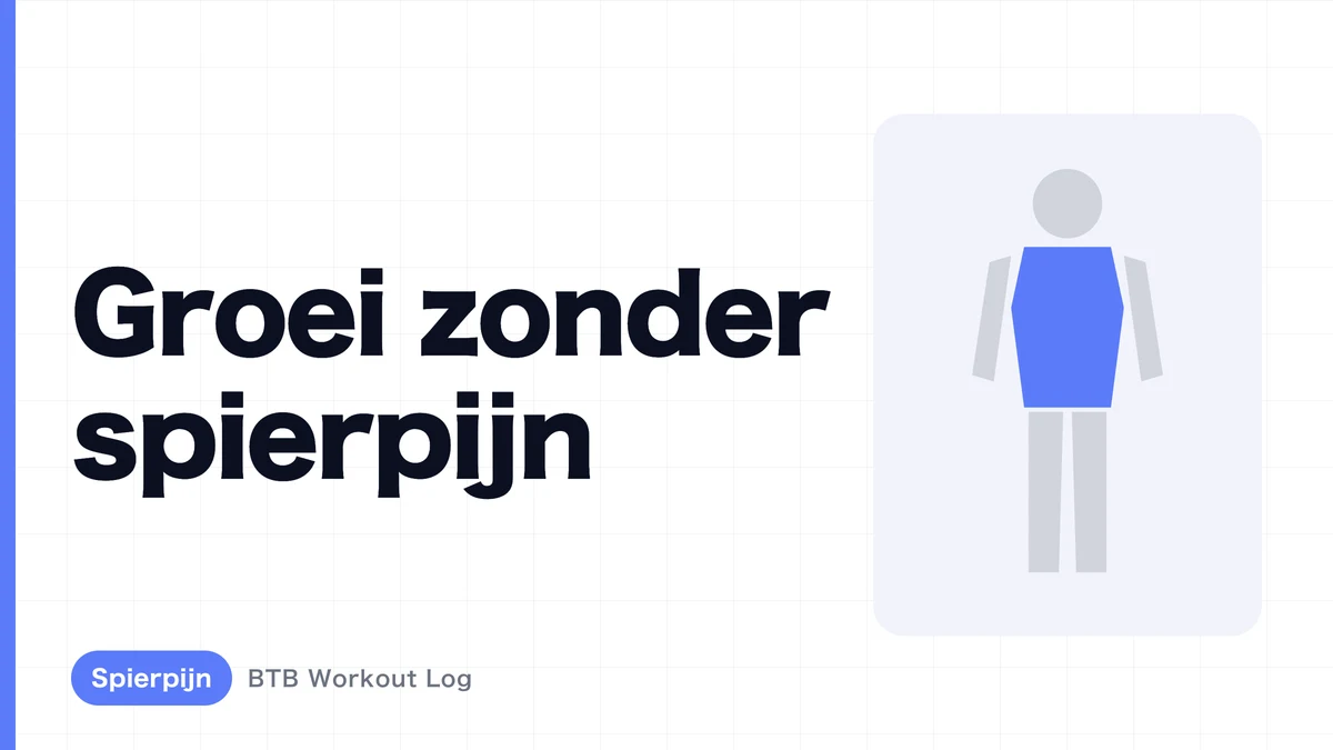Waarom groeit je spier ook zonder spierpijn?