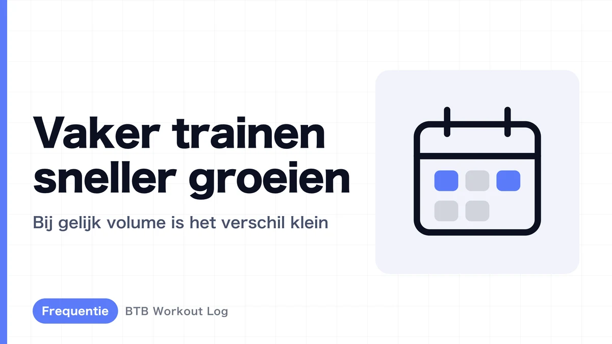 Waarom meer trainingfrequentie niet altijd leidt tot snellere spierhypertrofie