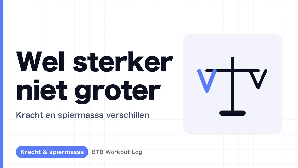 Waarom word je sterker zonder dat je spieren groter worden?