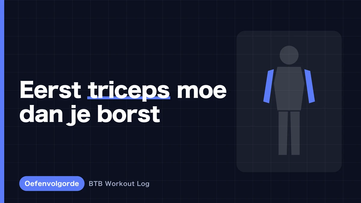 Waarom vermoeid je triceps eerder dan je borst op borstdag?