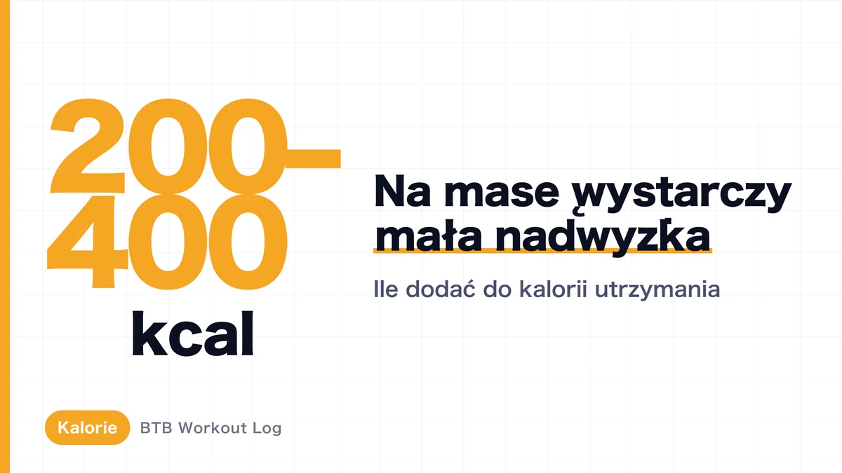 Ile kalorii potrzebujesz do budowy masy mięśniowej? Matematyka czystej masy i złoty środek