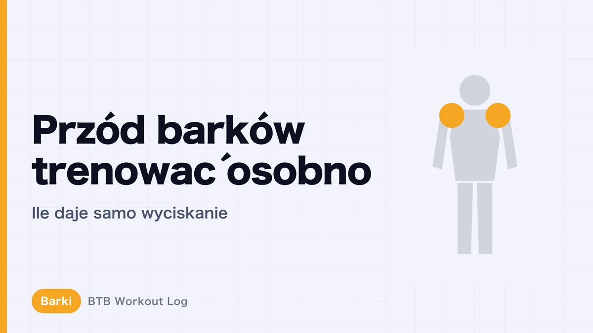 Przedni akton barków: czy trzeba trenować go bezpośrednio przy wyciskaniu na ławce?