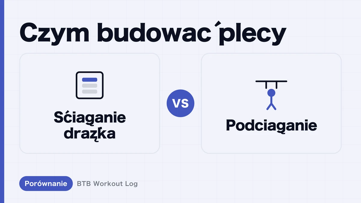 Ściąganie drążka czy podciąganie – co lepiej buduje najszersze?