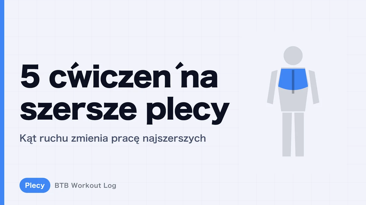 Mięśnie najszersze grzbietu: 5 ćwiczeń na szersze plecy