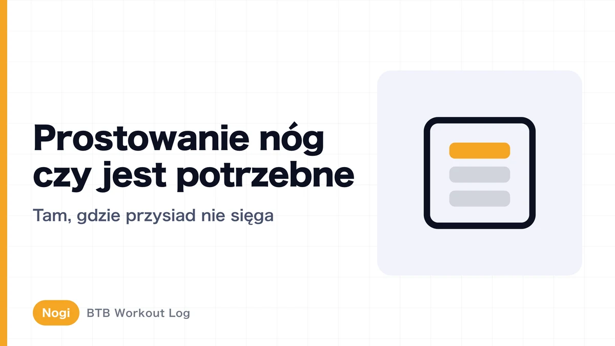 Prostowanie nóg na maszynie — czy jest potrzebne? Rozwój czworogłowych poza przysiadami