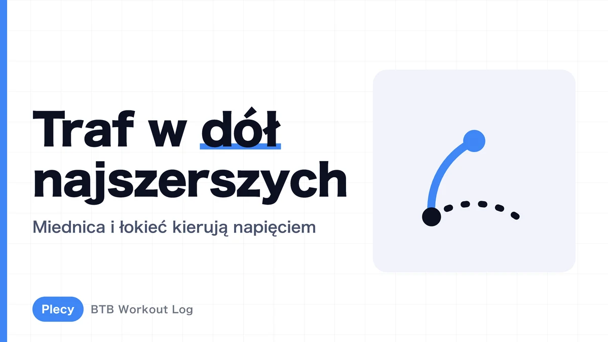 Dolna część mięśnia najszerszego grzbietu | Technika i dobór ćwiczeń