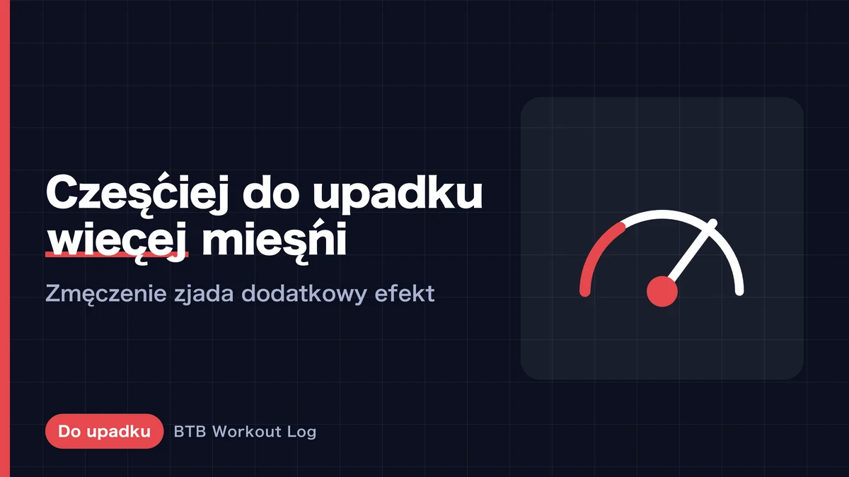 Trening do upadku mięśniowego: czy więcej upadków oznacza większą hipertrofię?