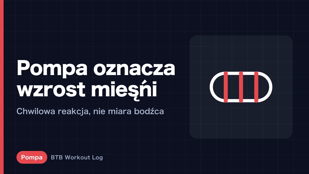 Pompa mięśniowa nie zawsze oznacza wzrost mięśni