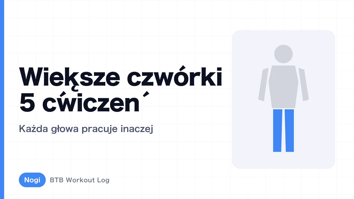 Ćwiczenia na mięśnie czworogłowe uda: 5 najlepszych i sposób łączenia