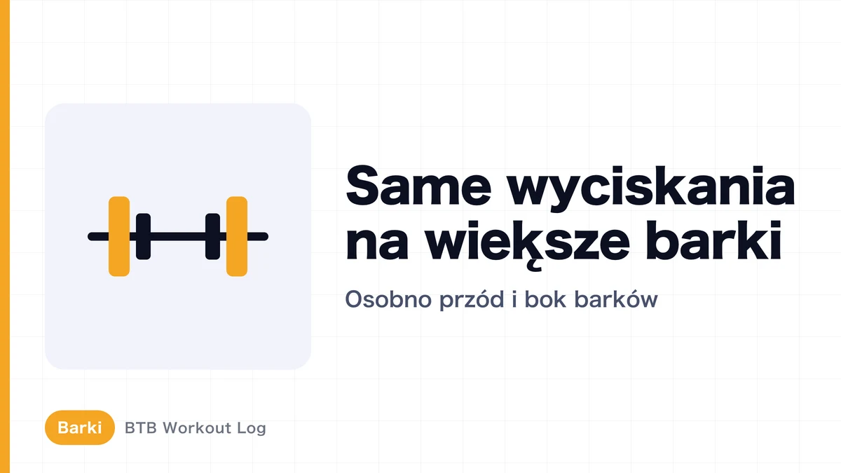 Wyciskanie nad głowę a większe barki | Praca przedniego i bocznego aktonu