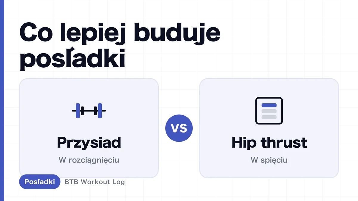 Przysiad czy hip thrust na większe pośladki? Porównanie hipertrofii mięśnia pośladkowego wielkiego