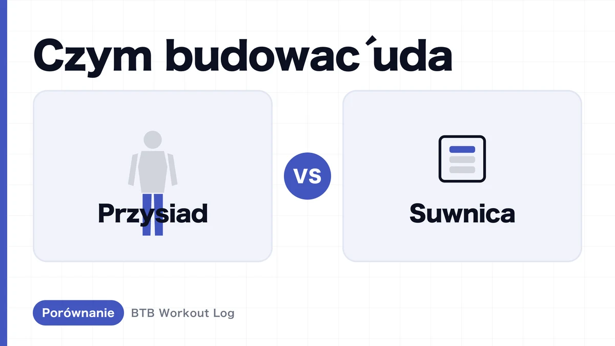 Przysiad czy suwnica – co lepiej rozbuduje czworogłowe?