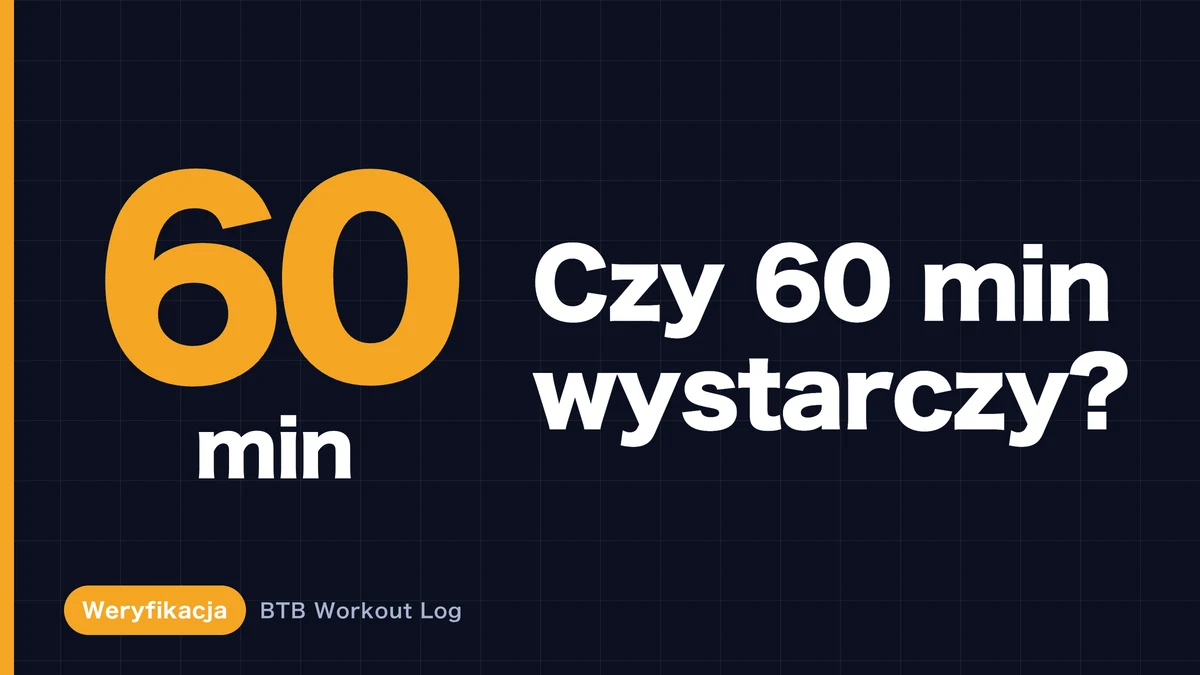 Trening do 60 minut: czy wystarczy do hipertrofii?