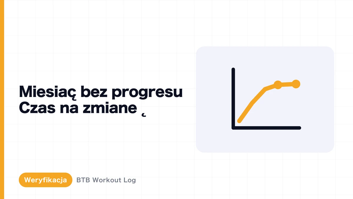 Brak progresu ciężaru przez 1 miesiąc: czy zmienić plan?