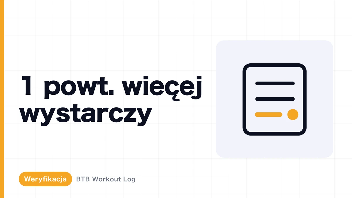 Progresja o 1 powtórzenie: czy wystarczy do hipertrofii?