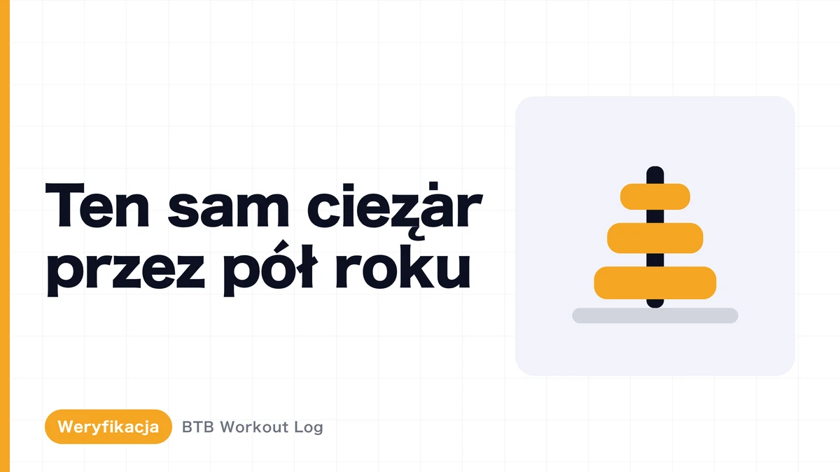 Ten sam ciężar przez pół roku: czy mięśnie nadal rosną?