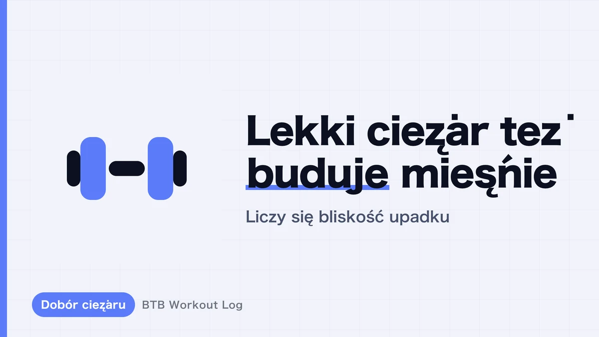 Mały ciężar a hipertrofia: dlaczego lekkie obciążenia też budują mięśnie?