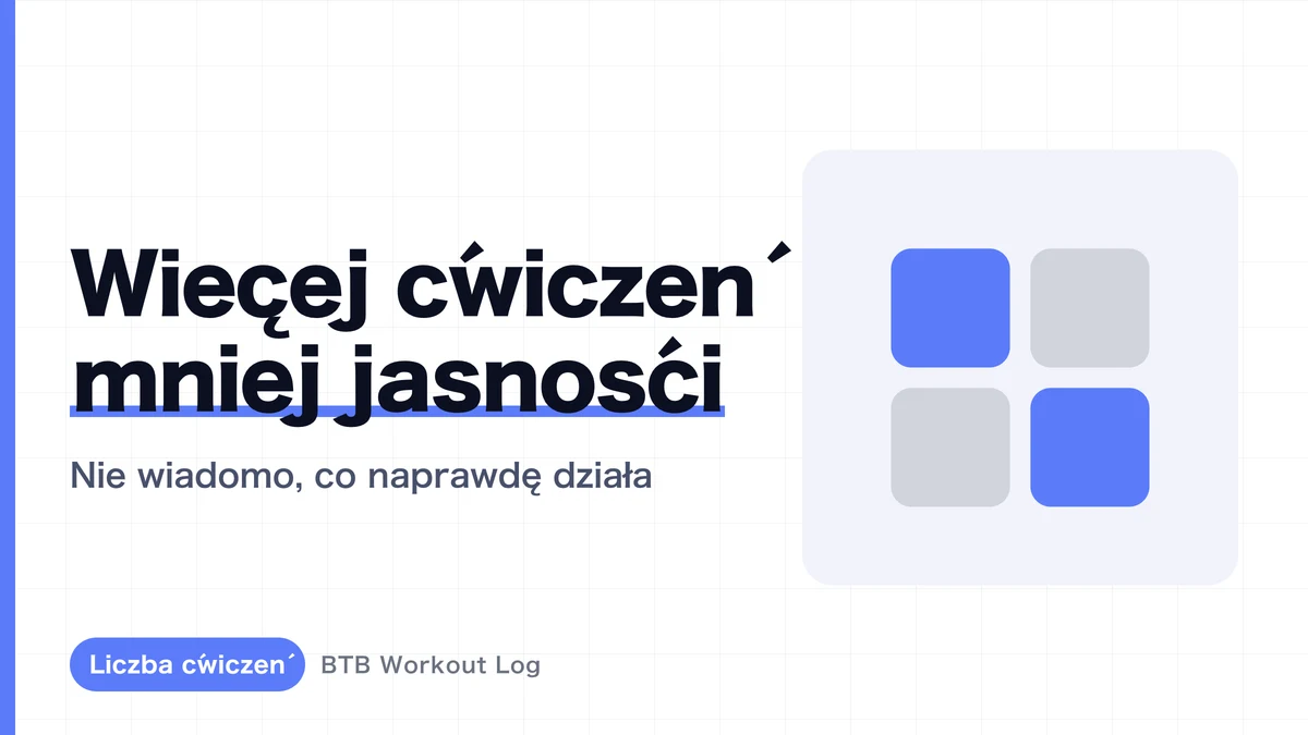 Dlaczego zbyt wiele ćwiczeń utrudnia śledzenie postępu w hipertrofii mięśni?