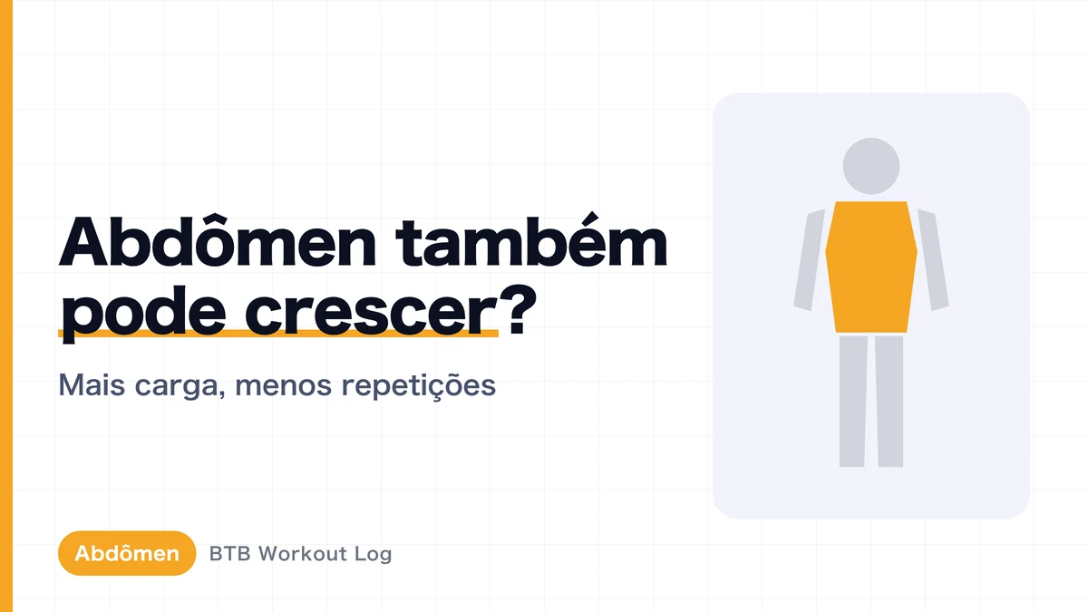 Hipertrofia abdominal: para ganhar espessura, priorize carga, não repetições