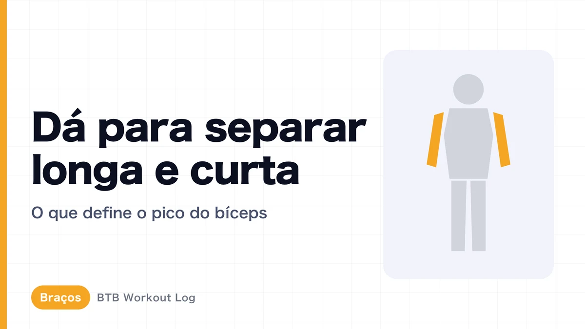 Cabeça longa e curta do bíceps: dá para treiná-las separadamente? Pico e espessura do braço