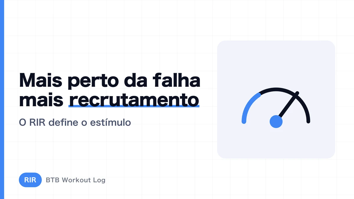 RIR e estímulo muscular: o que muda perto da falha?